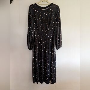 Mint Velvet Polka Dot Midi Dress Size 10 Very Pretty!